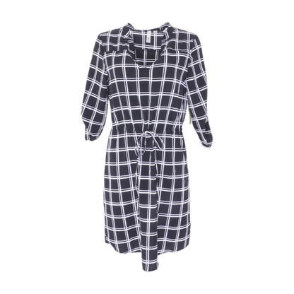 Black Plaid Mini Dress