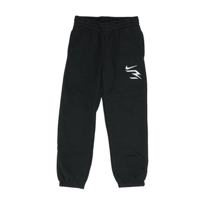 Black Solid Sweatpants