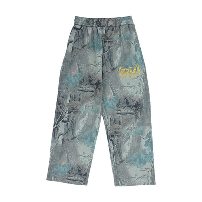 Brown Camo Wide Leg Pants