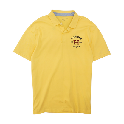 Yellow Striped Short Sleeve Polo