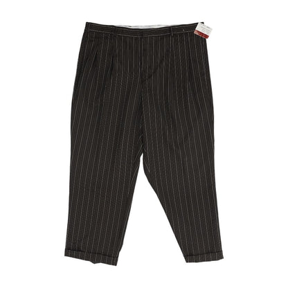 Brown Striped Dress Pants