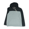 Gray Color Block Hoodie Pullover