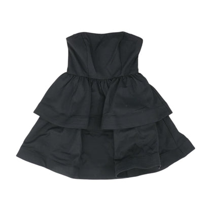Black Solid Mini Dress