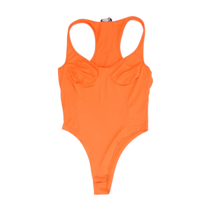 Orange Bodysuit Blouse