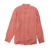 Coral Solid Long Sleeve Button Down