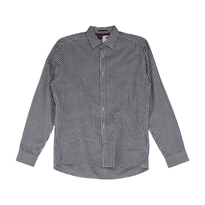 Purple Check Long Sleeve Button Down
