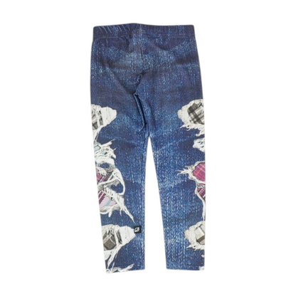 Blue Abstract Fashion Leggings