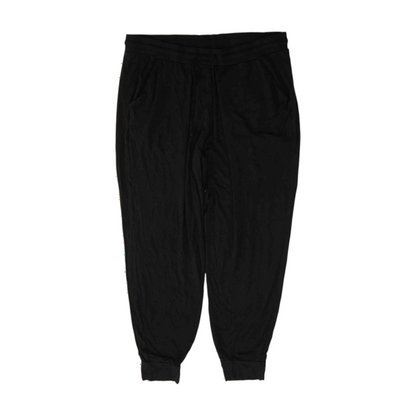 Black Solid Pajama Bottom