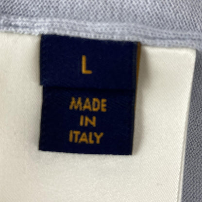 Blue 'Marque L. Vuitton Deposee' Short-Sleeved Signature Crewneck