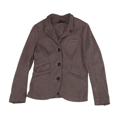 Maroon Herringbone Blazer