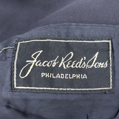 Vintage Navy Short Solid Suit Jacket