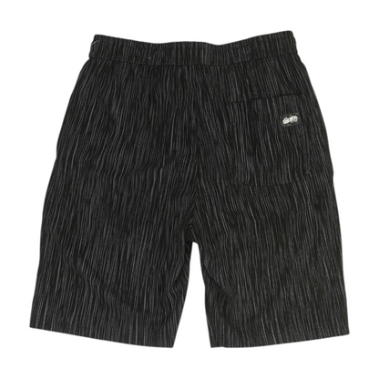 Black Striped 5-Pocket Shorts