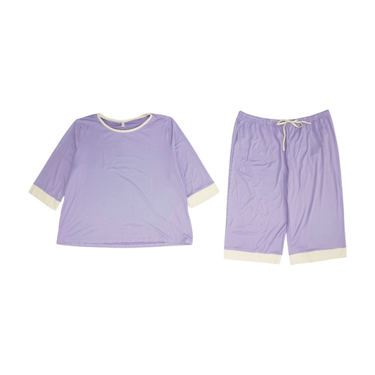 Purple Plus Solid Pant Set