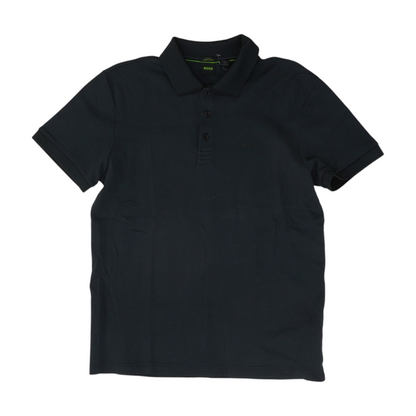 Navy Solid Short Sleeve Polo