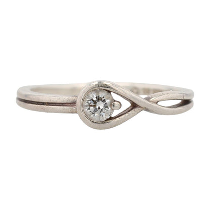 Sterling Silver Infinity Lab Grown Diamond Promise Ring