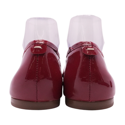 Red Slip-On Flats
