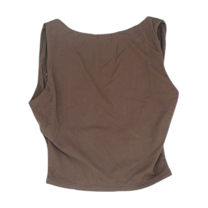 Brown Cropped Blouse