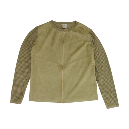 Green Solid Active Jacket