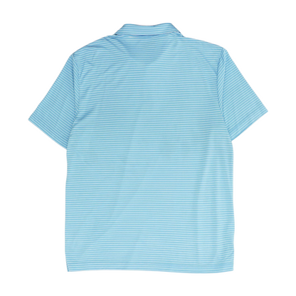 Blue Striped Short Sleeve Polo