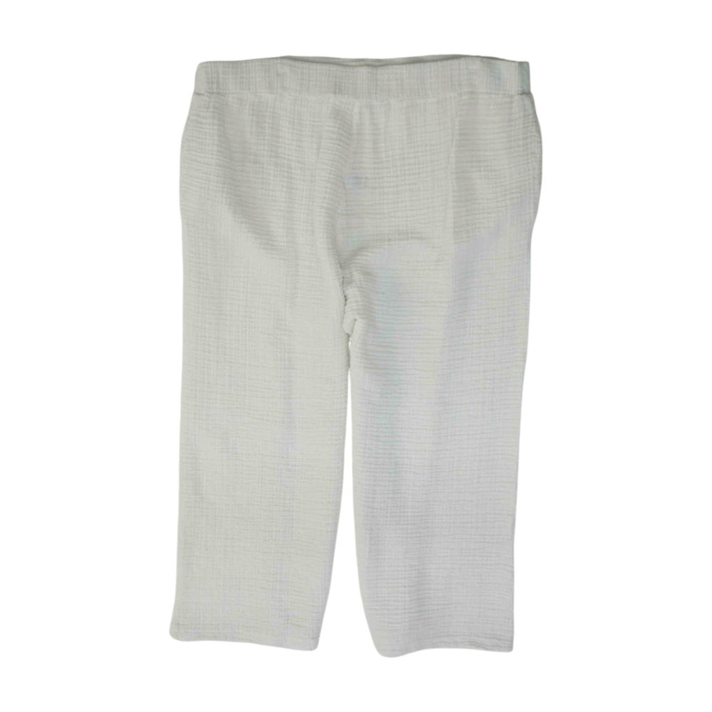 White Plus Size Wide Leg Pants