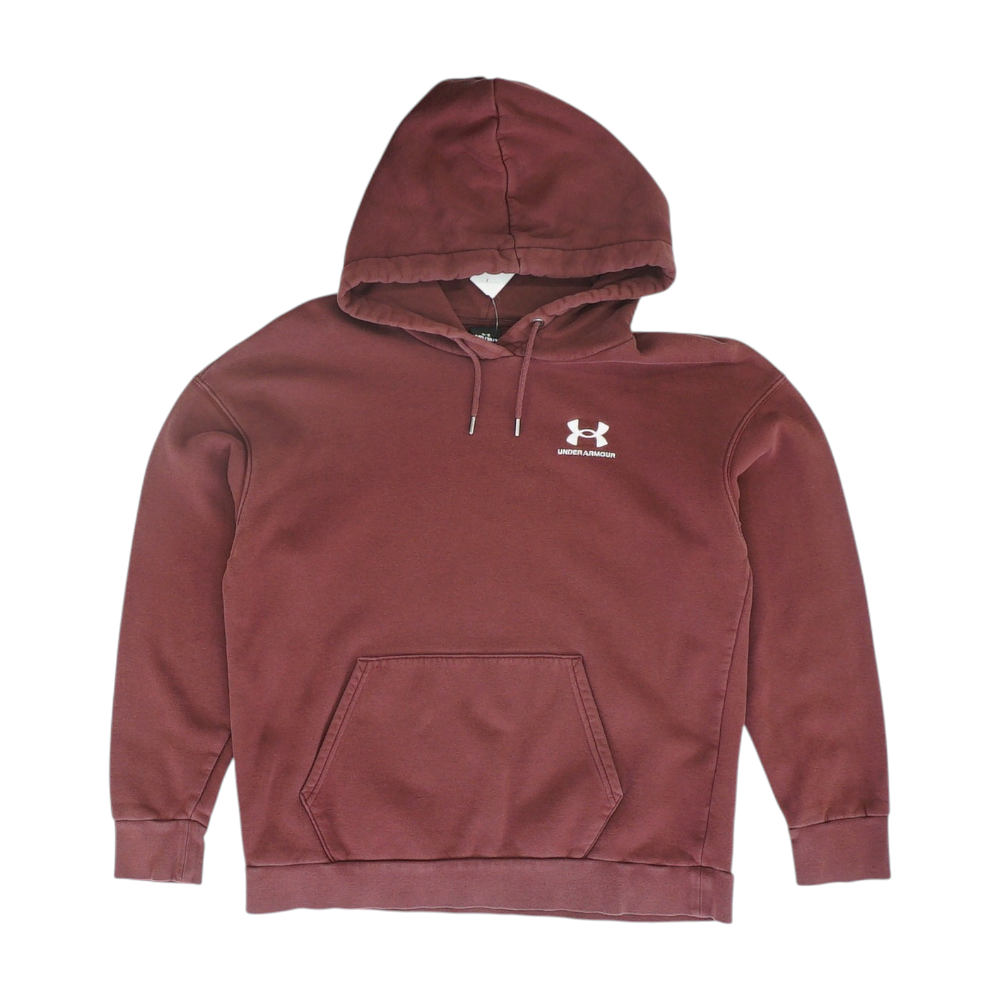 Burgundy Solid Hoodie Pullover