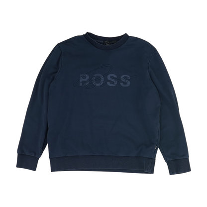 Navy Solid Sweatshirt Pullover
