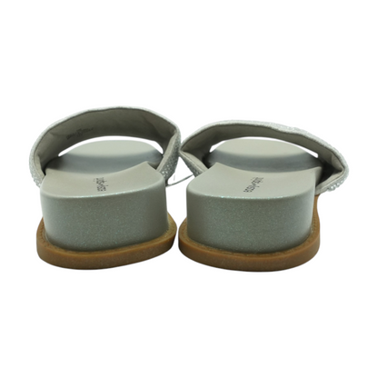 Silver Flat Sandals
