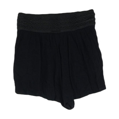 Black Solid Shorts