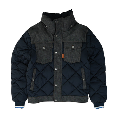 Navy Color Block Jacket