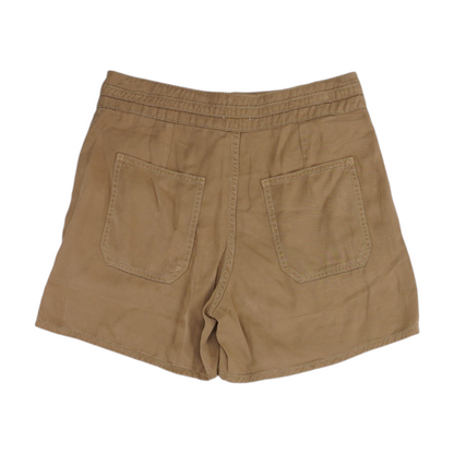 Brown Solid Chino Shorts