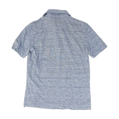 Blue Striped Short Sleeve Polo