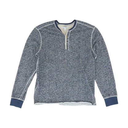 Navy Solid Henley T-Shirt