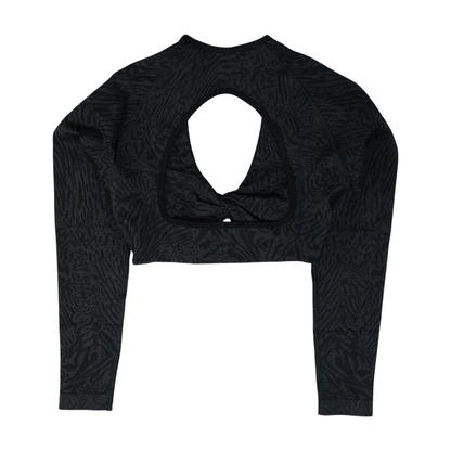 Black Print Active T-Shirt