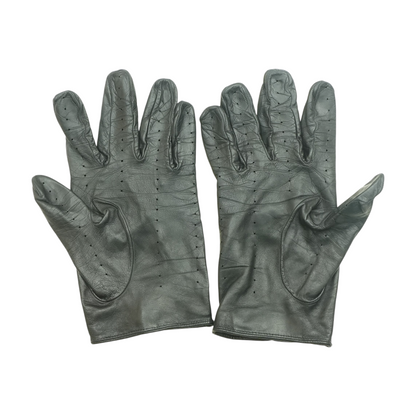 Black Leather Gloves