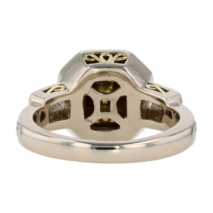 2 ctw 18K Two-Tone Gold Diamond Engagement Ring