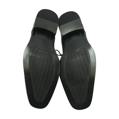 Black Leather Derby/oxford Dress Shoes