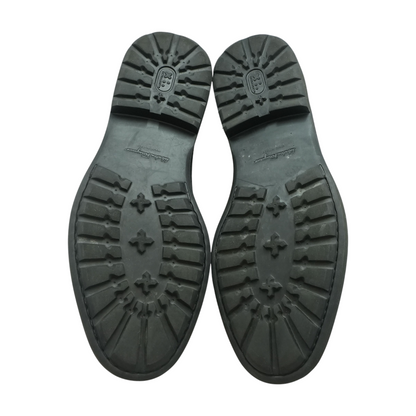 Black Suede Gancini Loafers