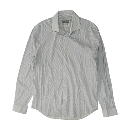 Blue Print Long Sleeve Button Down