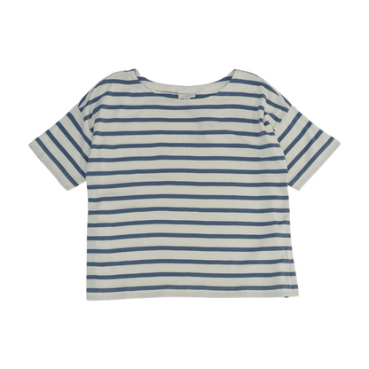 Blue Petite Striped Blouse