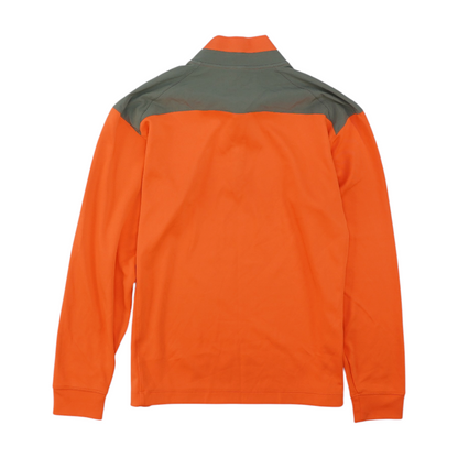 Coral Solid 1/4 Zip Pullover