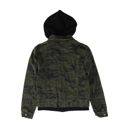 Black Camo Denim Jacket