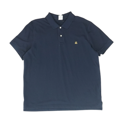 Navy Solid Short Sleeve Polo