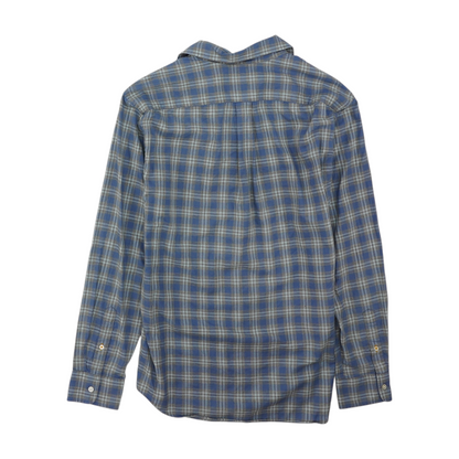 Blue Plaid Long Sleeve Button Down