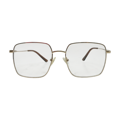 Gold Square Prescription Eyewear