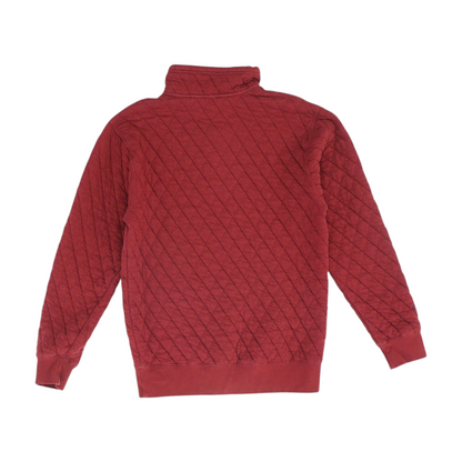 Burgundy Solid 1/4 Zip Pullover