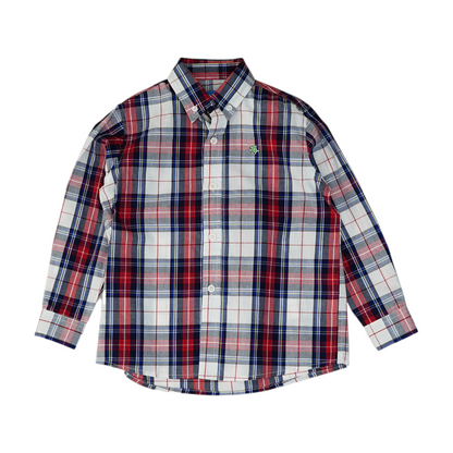 Multi Plaid Long Sleeve Button Down