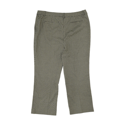 Brown Houndstooth Regular Pants