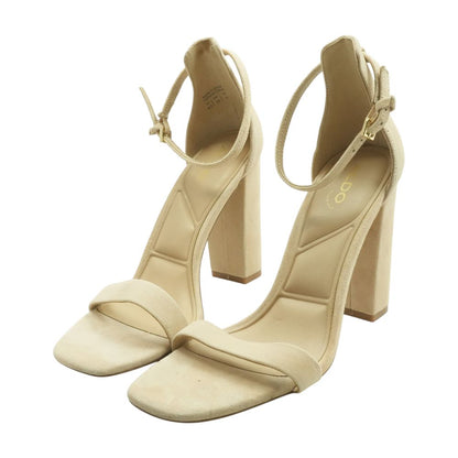 Nude Block Heels