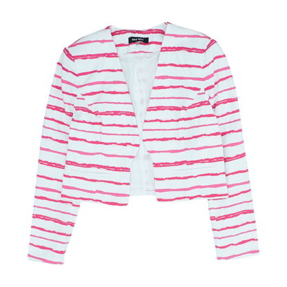 White Striped Blazer