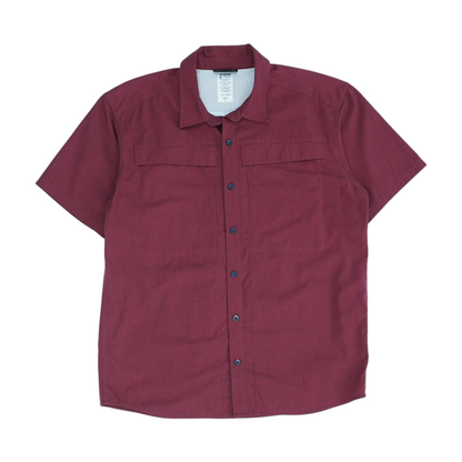 Red Check Short Sleeve Button Down
